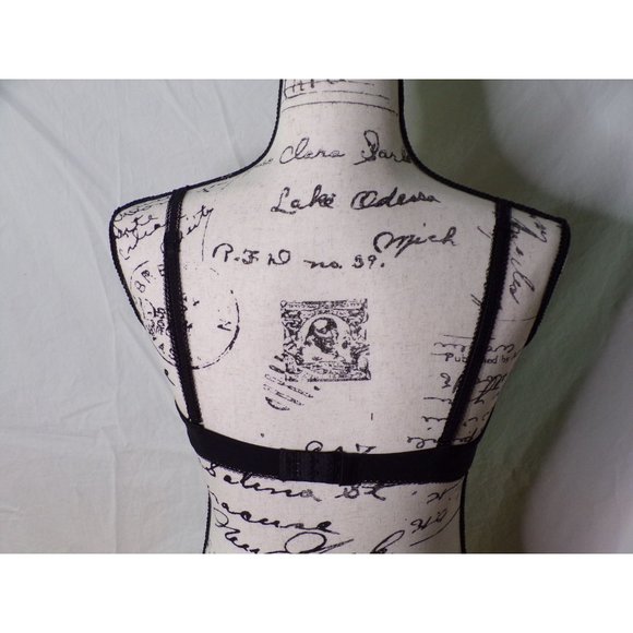 🆕SIMONE PERELE Amazone Demi Lace Underwire Non-Padded Bra Black 32D #1C2330 - Picture 7 of 8